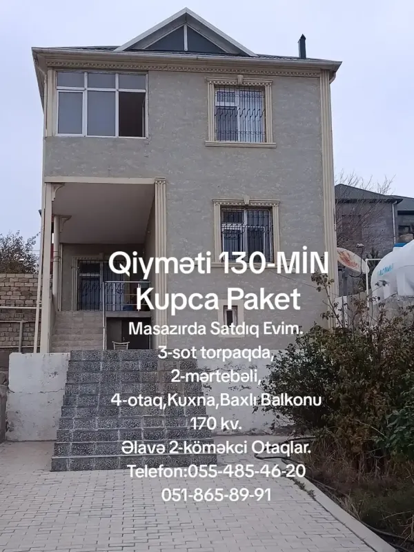 Satılır 4 otaqlı Həyət evi / Bağ evi 170 m² Abşeron r.