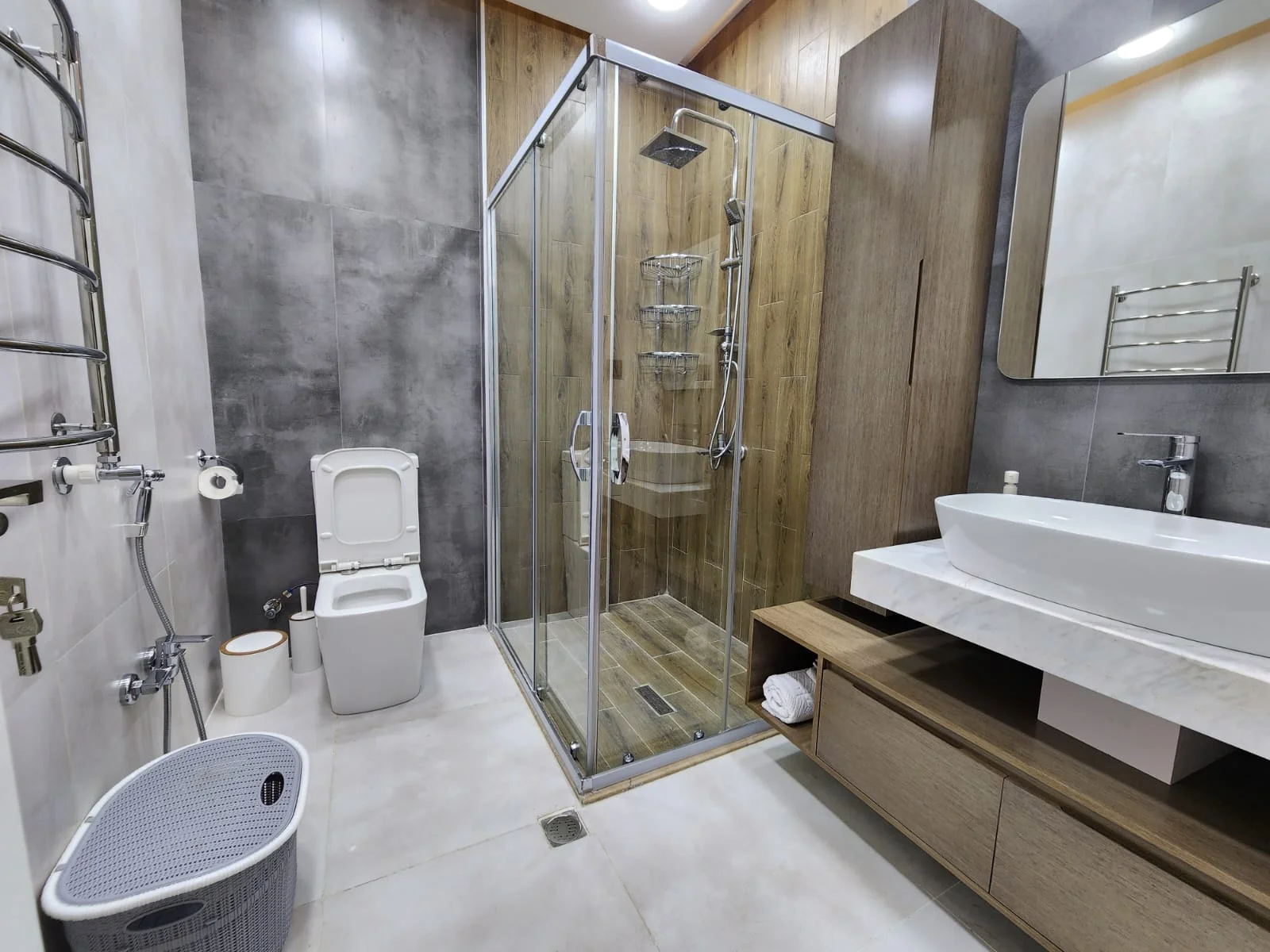 Kirayə 3 otaqlı Mənzil 145 m² Xətai r. Ağ şəhər q. – şəkil 18