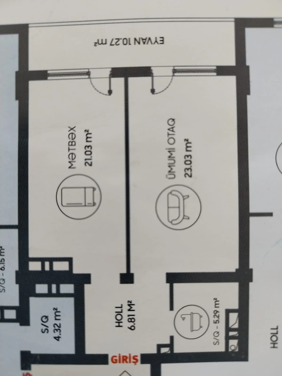 Satılır 1 otaqlı Mənzil 67 m² Səbail r. Badamdar q. – şəkil 9