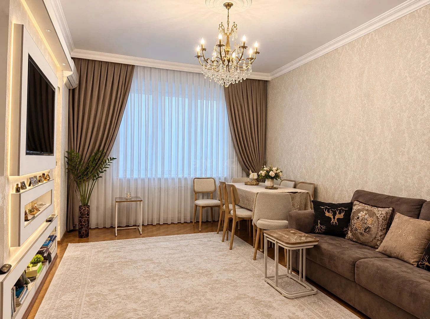 Kirayə 2 otaqlı Mənzil 80 m² Nəsimi r. 28 May m. – şəkil 1