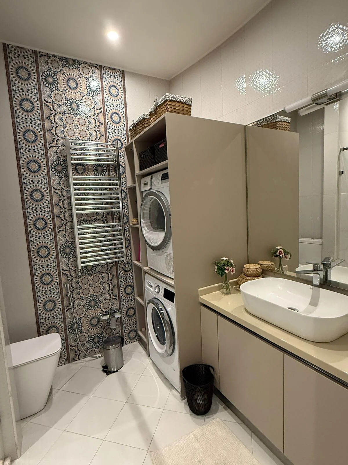Kirayə 4 otaqlı Mənzil 220 m² Xətai r. Ağ şəhər q. – şəkil 17
