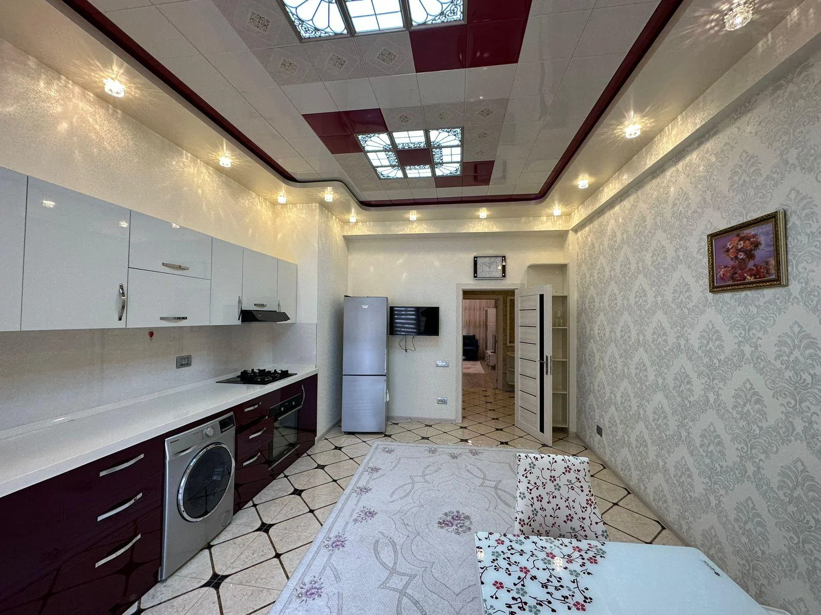 Kirayə 2 otaqlı Mənzil 95 m² Xətai r. Ağ şəhər q. – şəkil 5