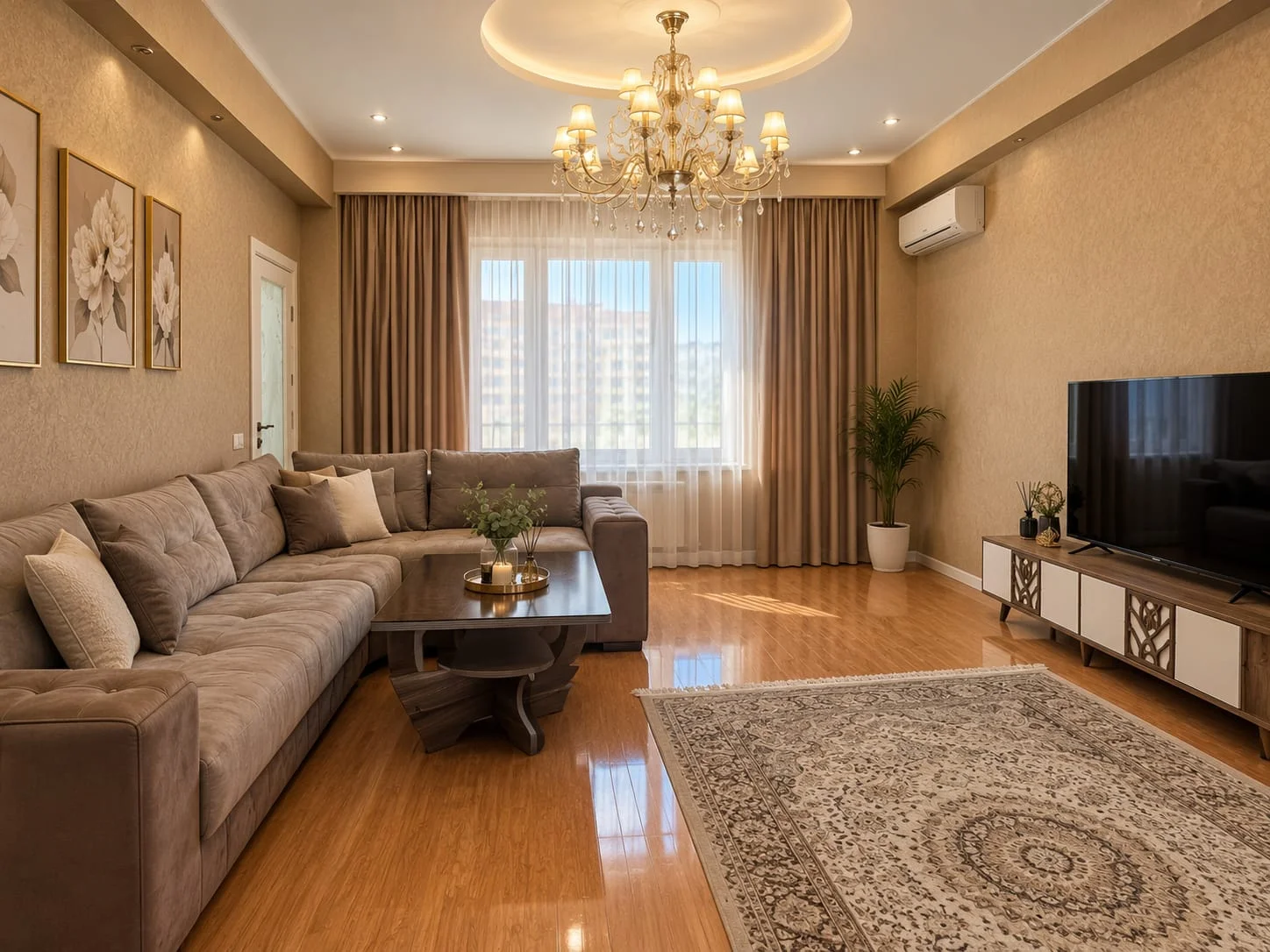 Kirayə 2 otaqlı Mənzil 68 m² Xətai r. Ağ şəhər q. Şah İsmayıl Xətai m. – şəkil 1